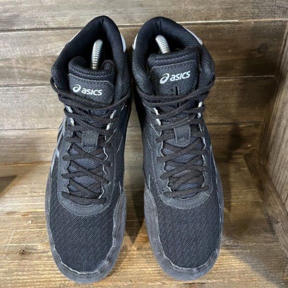 Mens Asics Matflex 6 Black Wrestling Athletic Shoes Sneakers Size 8 M‎ GUC - Picture 3 of 6